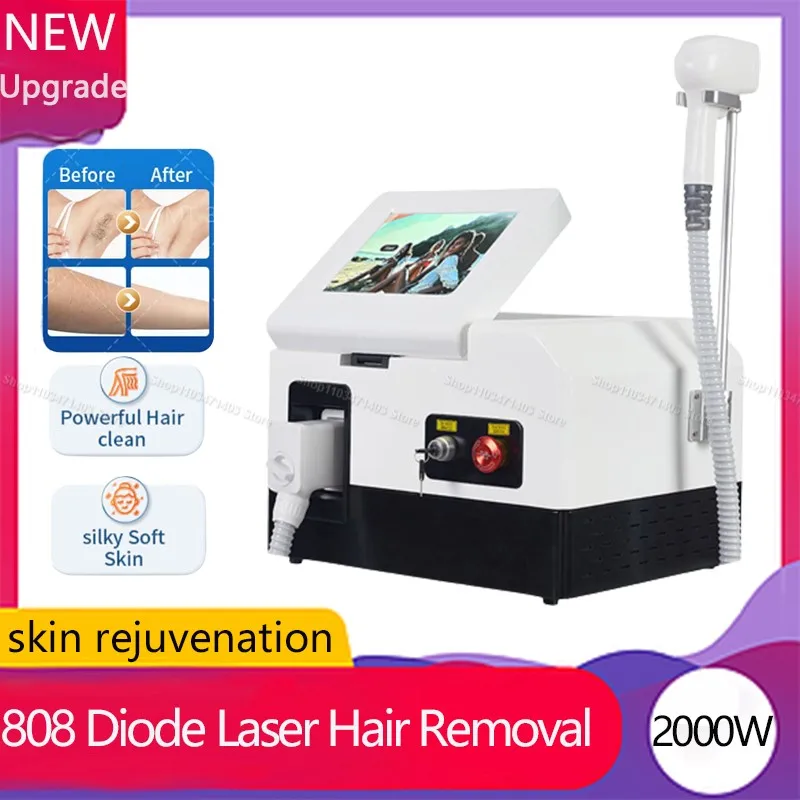 

2024 Hair Removal machine 2000W 3 wavelength ice Platinum hair removal 755 808 1064nm diode laser Salon spa