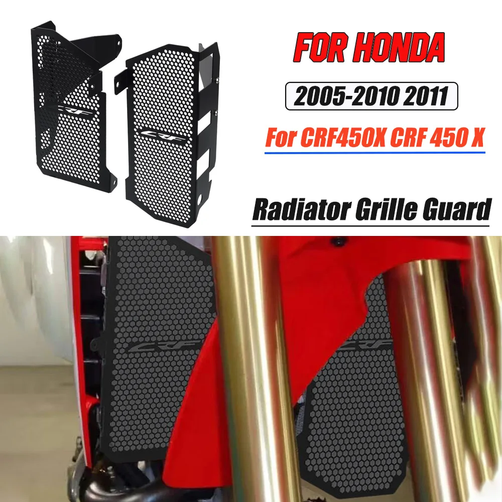 

Motocycle Radiator Grille Cover Water Tank Guard Protection FOR HONDA CRF450X CRF 450 X 2005 2006 2007 2008 2009 2010 2011