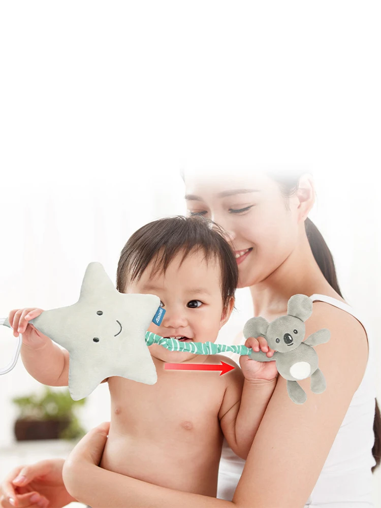 Nueva campana de animal para niños, colgante de manija de puerta de animal de dibujos animados, caja de música para bebé, juguete colgante para coche