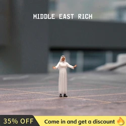 Kicarmod 1/64 Scale Model Figurine Parts Oil Tycoon Rich Merchant Exquisite Figure for Fans in Scale Diecast Model Car