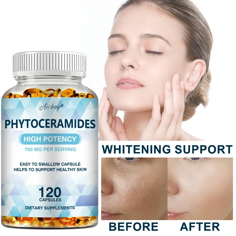 

Phytoceramides Capsules - Hydrates and Revitalizes Aging, Wrinkled and Dull Hair, Keeping Skin Firm and Hydrated, Perfect Nails