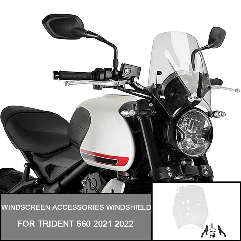 

Motorcycle Windscreen Accessories Windshield Baffle Air Wind Deflectors For TRIDENT Trident 660 For Trident660 2021 2022