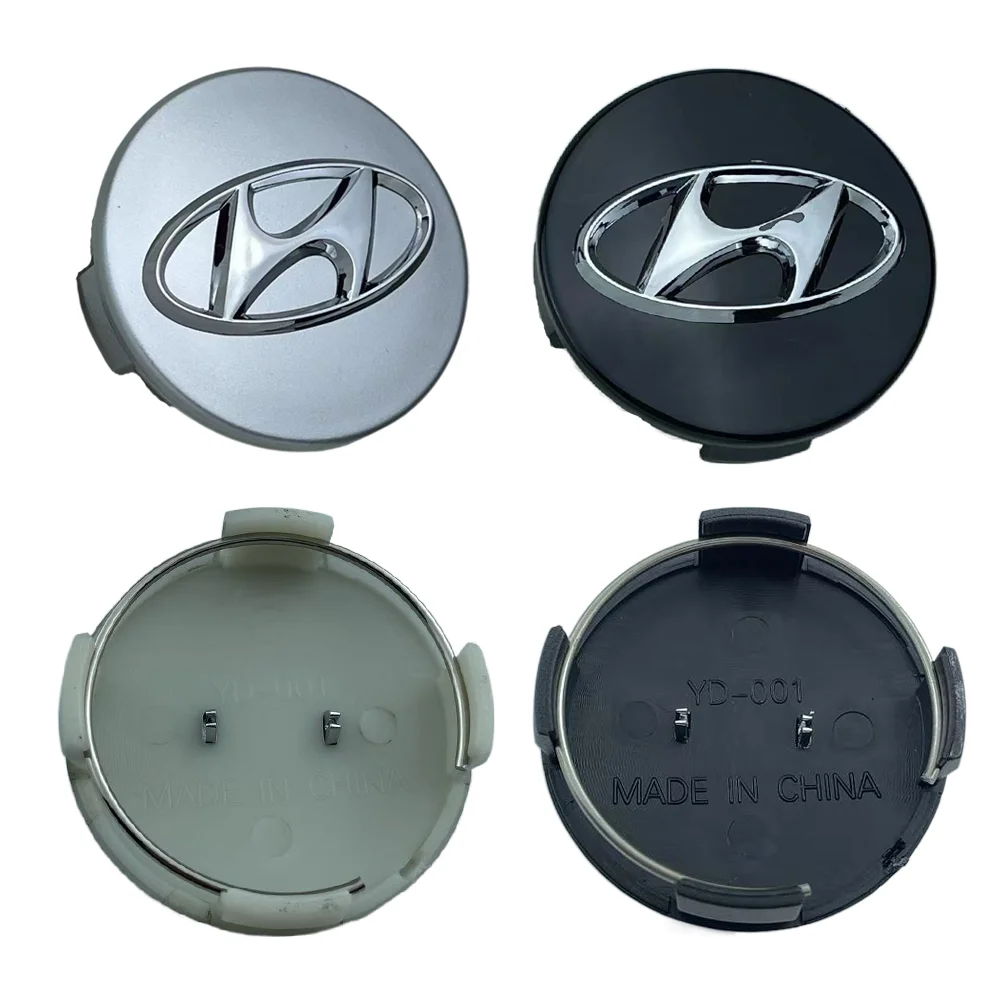 4pcs 60mm Car Wheel Center Hub Caps Logo Emblem Badge Rim Covers For Hyundai ix35 Auto Styling Accessorie