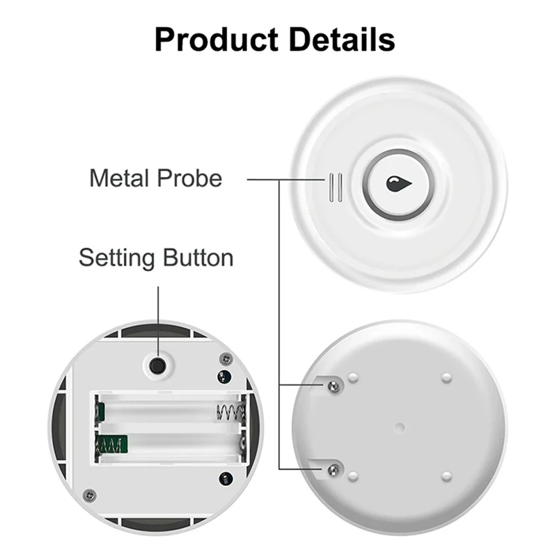 Latestt Tuya Wifi Flood Sensor Smart Life App Water Leak Sensor Detection Loudly Sound Alarm Linkage Alert Application