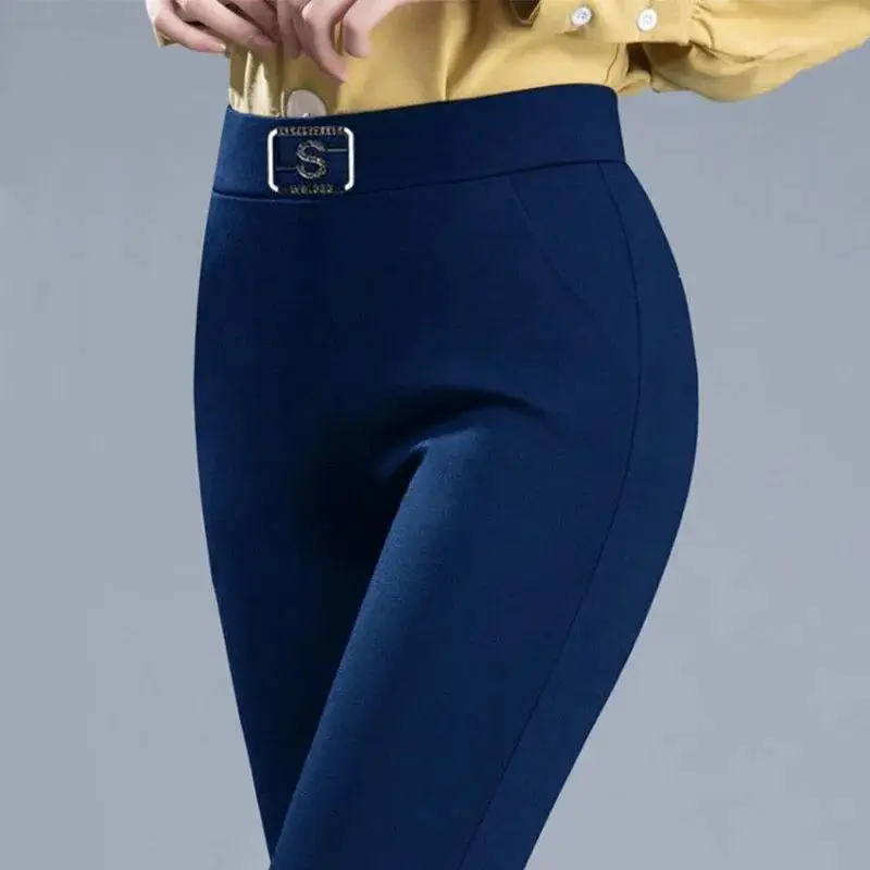 

Korean Faion High Waist Pencil Pants for Women Spring Autumn Season Casual Comfortable Ladies Trousers