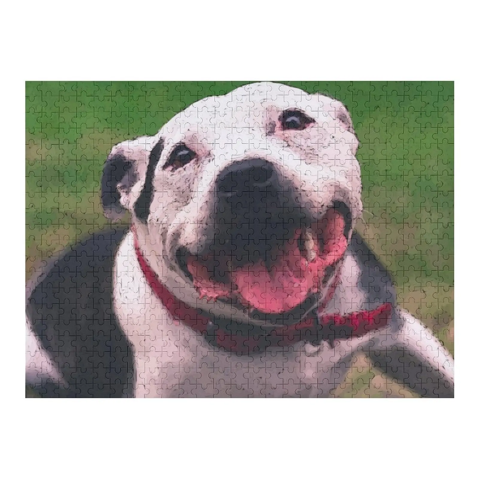 

Staffy funny vectorized Jigsaw Puzzle Novel Toys For Children 2022 Wooden Compositions For Children Personalized Name Puzzle