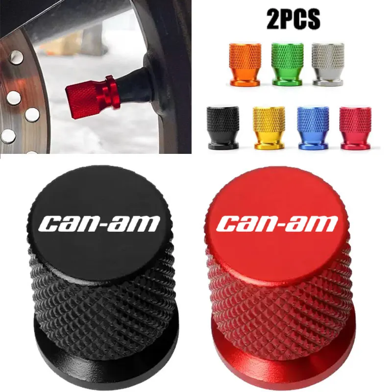 

For Canam Maverick X3 Can Am Ryker 900 Renegade 800 Spyder F3 Outlander 1000 2PCS Motorcycle Tire Valve Caps Wheel Tyre Cover