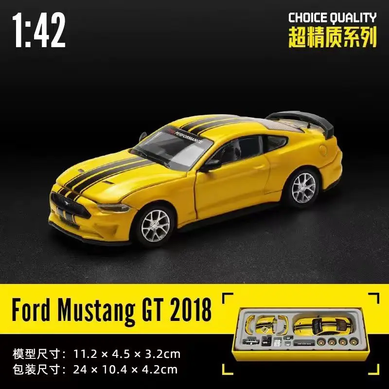 CCA 142 2018 GT Alloy Model Car Diecast Metal Assembly Modification Series Miniature Vehicle Collection Toy Car CCA