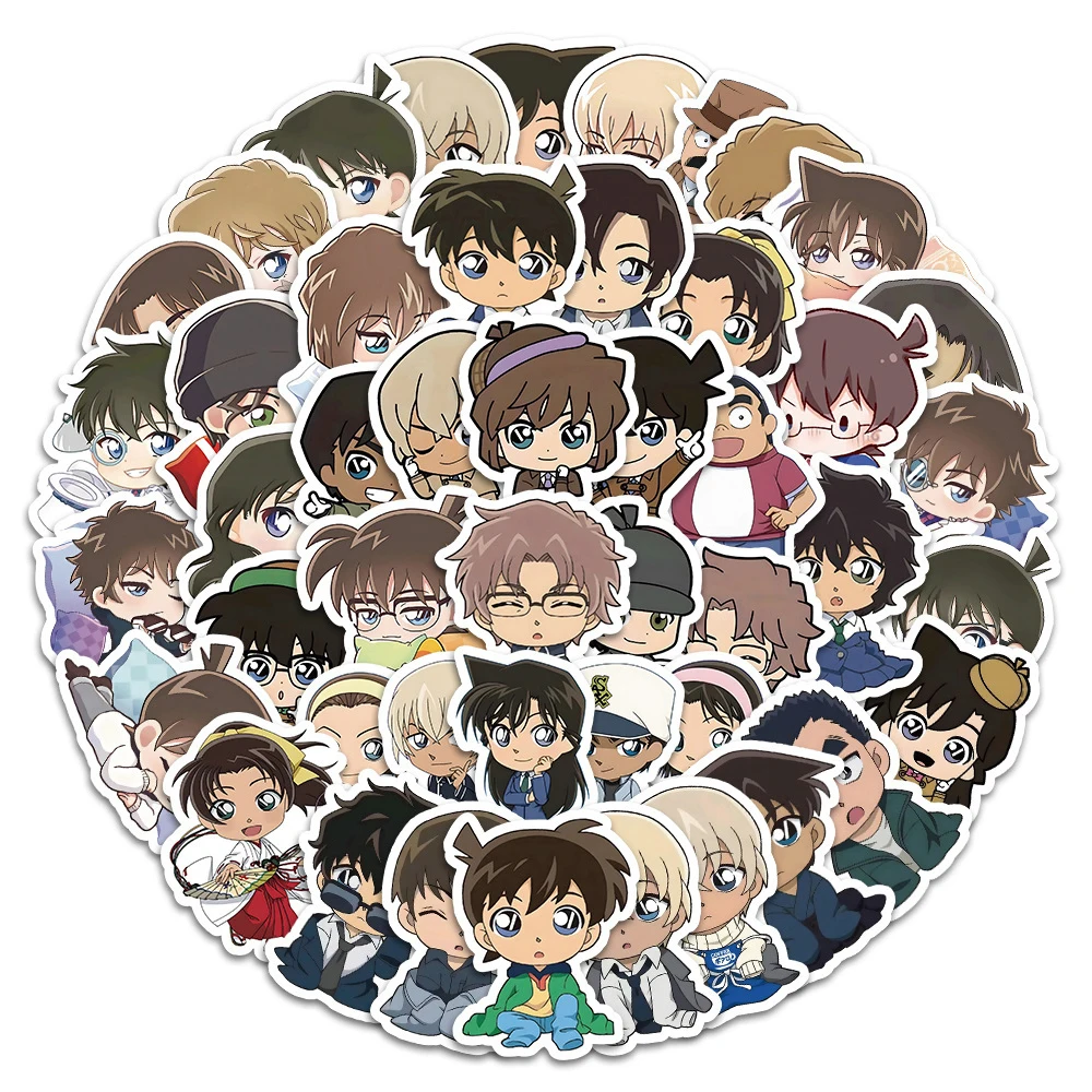 70pcs Detective Conan Anime Stickers for Kids Waterproof Graffiti Laptop Phone Skateboard Wall Cool Cartoon Decals Toys Gifts