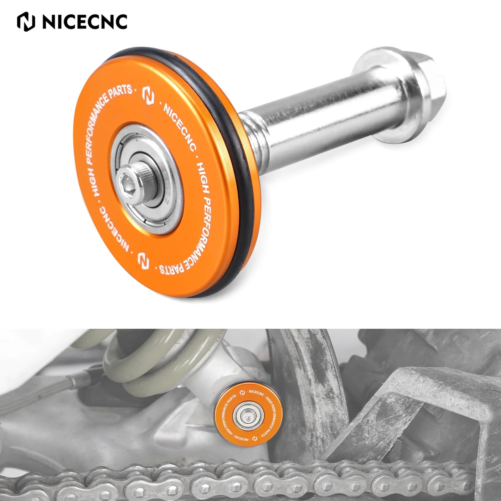 

NICECNC For 2017-2022 KTM EXC 300 250 150 TPi XCW XCF-W EXC-F 500 450 350 250 Six Days PDS Swingarm Protector Rotatory Saver