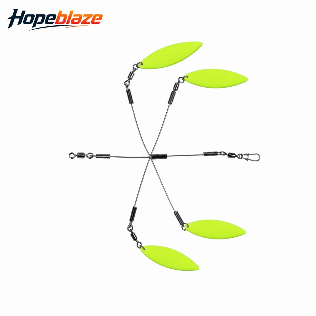 Hopeblaze Shroomz Micro Alabama Rig 5cm 3g Gold Silber Drahtköder Blade-Köder für Großen/Smallmouth Spotted Bass Feinfühligen Fischerei – Detail 8