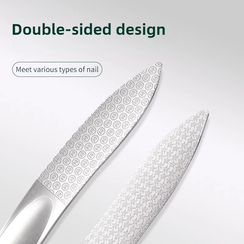 Steel File Nail Art Professional Nail File Metal Nail File Double Sided High Quality Nail File Manicure Pedicure Beauty Tools