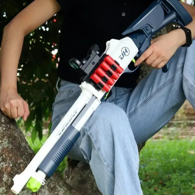 XM1014 Shotgun Spray Toys Soft Bullet Gun Shell Throwing Spray Gun Model Outdoor Game for Children Christmas Gift