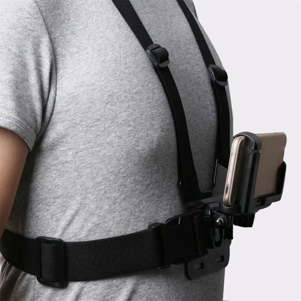Chest Mount Harness Strap Holder Stand Bracket for Mobile Phone Sony Samsung LG