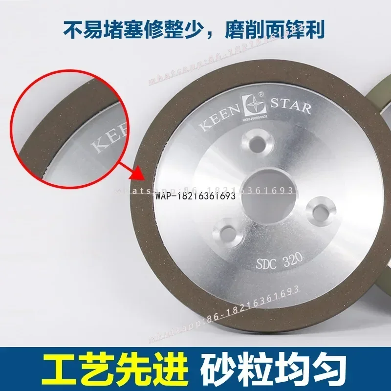 M151 Turning Tool Grinder, Three-hole Alloy Resin, Tanker Machine Grinding Wheel 320-2000 Mesh