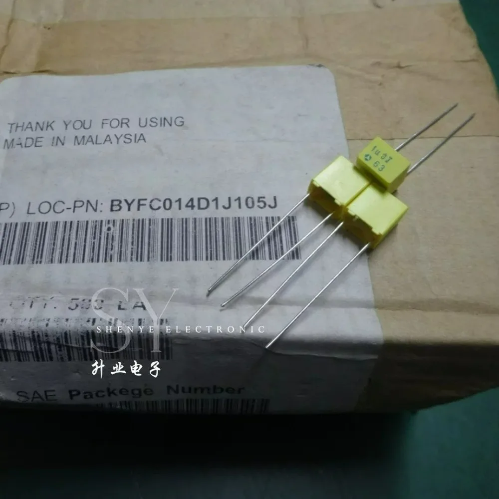 

5 шт./лот TPC 1.0uf/63V 1u0 1uf 105, новый пленочный конденсатор 5 мм