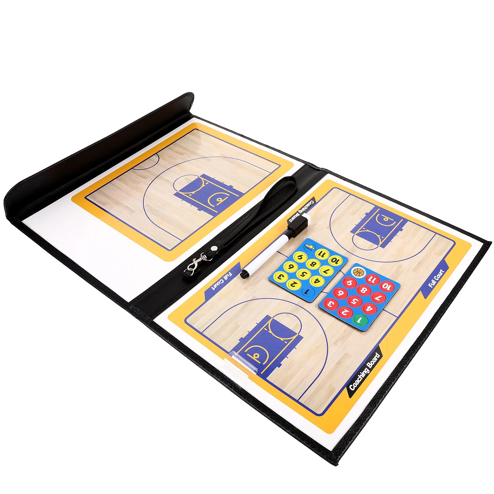 

Iron Basketball Tactical Board Durable MultiFunction Design Clear Printed Supplies Match Writing Tool Competition