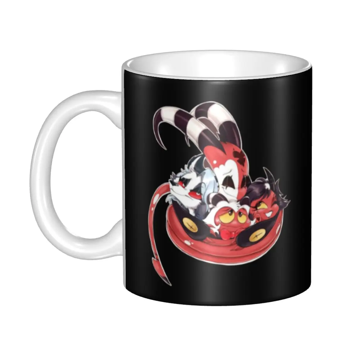 

Helluva Boss Humorous Cartoon Movie Coffee Mugs DIY Custom Blitzo Ceramic Mug Creative Present