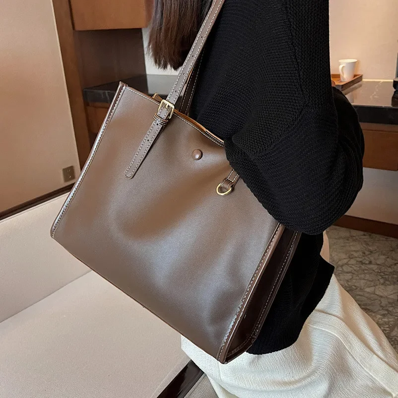 Soft Pu Leather Women Shoulder Bag large capacity Designer Brand  ladies handbag Travel female big totes bolsas Commuter bags