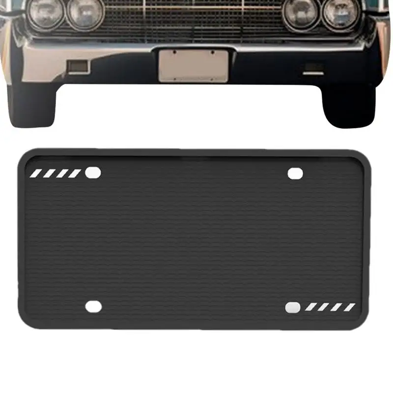 License Plate Holder Silicone Automotive License Plate Frame Weather-Proof Us Car License Plate Protective Holder For Most