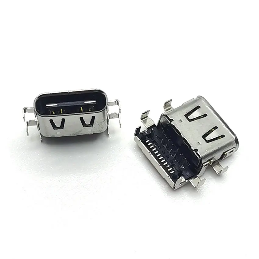 2pcs Type-c Jack USB Connector Socket Charging Port Power plug repair parts For Lenovo E480 E485 E580 E585 R480