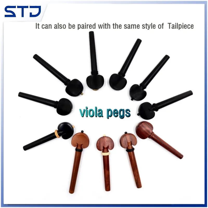 

4pcs professional 4/4.3/4.1/2.1/4 violin Tuning Pegs ,natural Jujube wood/ebony/rosewood Parts Accessories Fittings