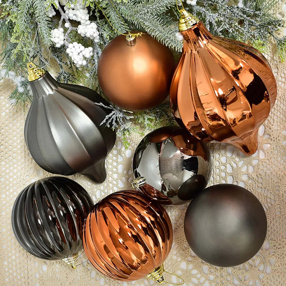 8cm/10cm/12cm/20cm Christmas Ball Ornaments Xmas Tree Decorations Hanging Pendant New New Year Gifts Navidad Home Party Decor