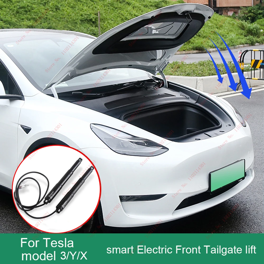 

Electric Front Tailgate For Tesla Model Y/3/X/S Car Modified Lift Automatic Power APP Control Waterproof Speed Adjutsable System