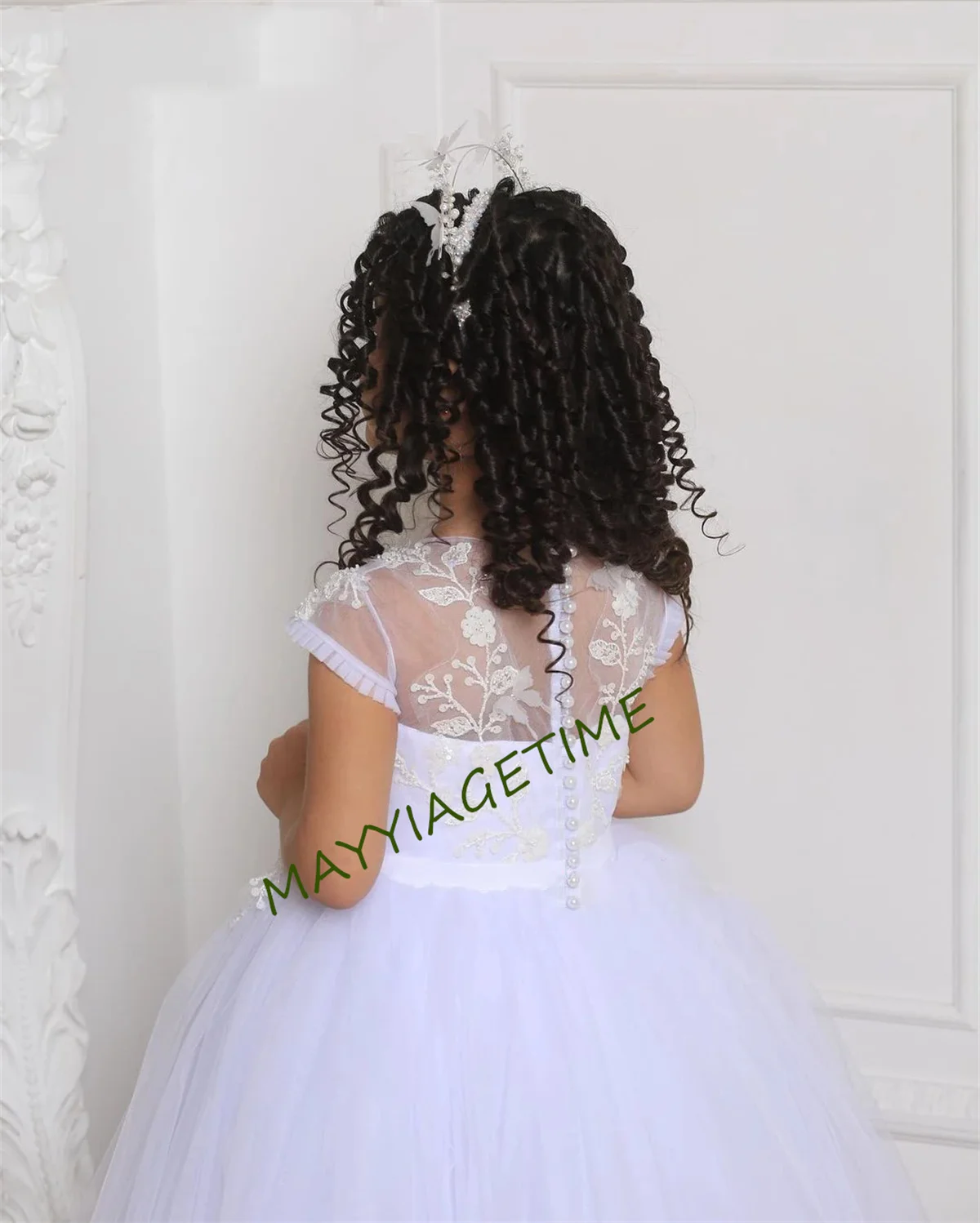 Glitter Black Girl Dress Knee Length Princess Dres Flower Girl Dresses Cute Baby Girl Dress Girl Birthday Party Dresses