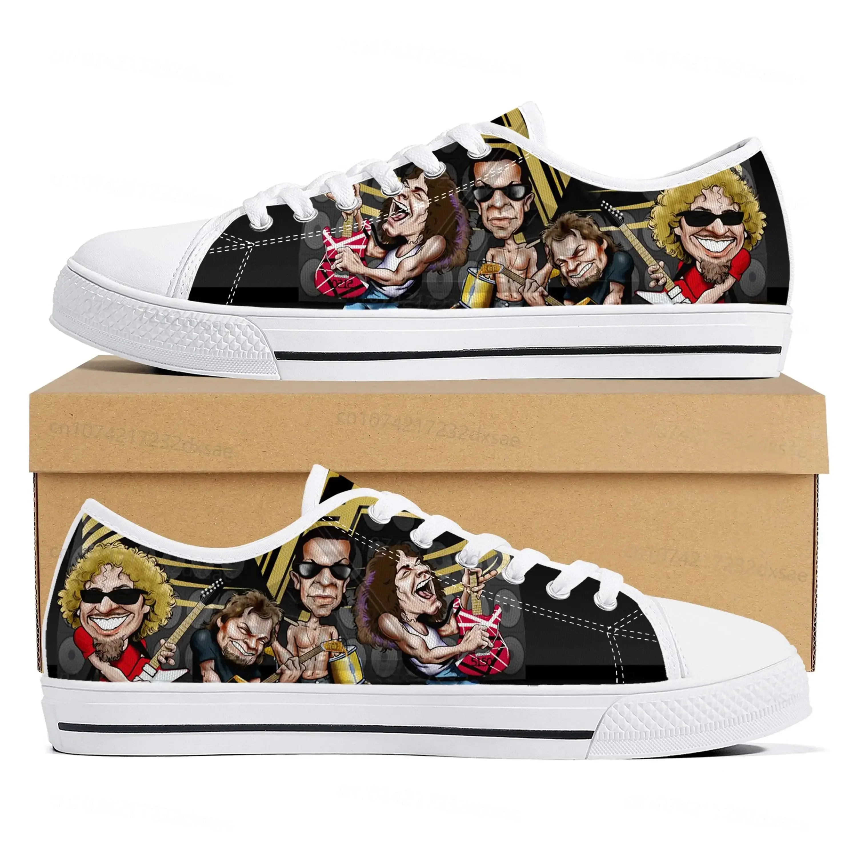 

Van Evh 5150 Stripes Halen Low Top High Quality Sneakers Mens Women Teenager Canvas Sneaker 1984 Casual Couple Shoes Custom Shoe