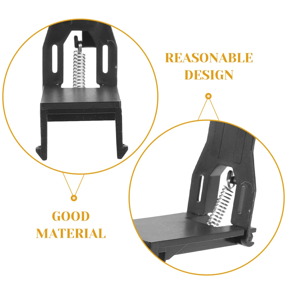 

10 Pcs Clamp Cashier Box Clip Register Money Drawer Replacement Black Accessories