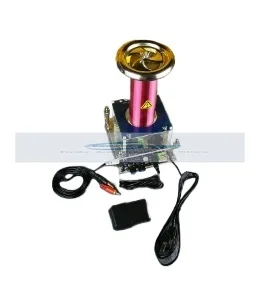 AC110V-240V Solid Music Tesla Coil High-power DIY Lightning Model Educational Toy With Adapter