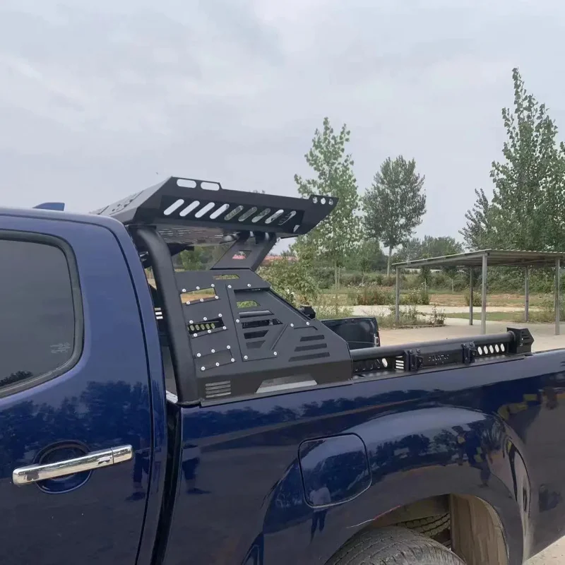 

Best Selling 4X4 Roll Pickup Truck Sports Bar With Basket & LED For BYD Shark 6 C Sierra NP300 Waterproof