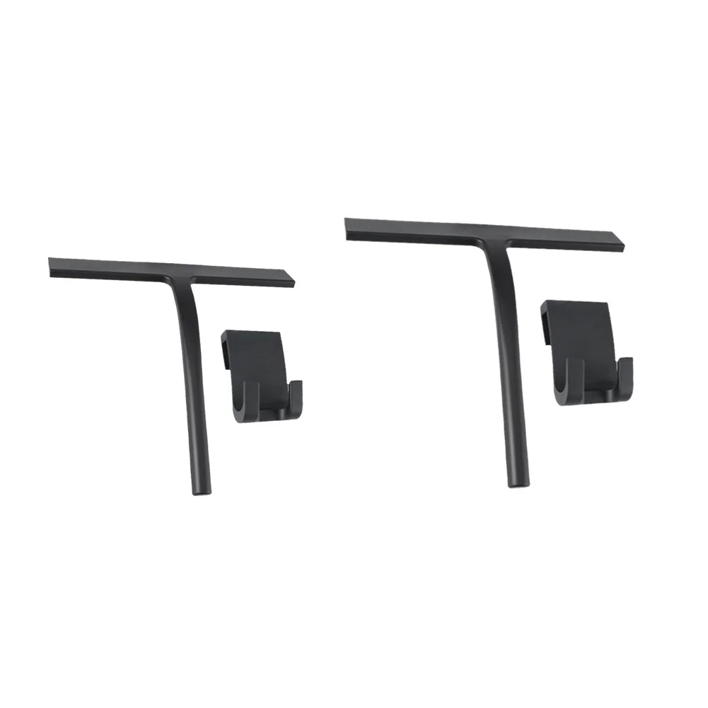 

Window Squeegee Cleaner Car Black Wiper Scraper Silicone Mirror Glass Cleaner with Hook Short Handle Cleaning Brush