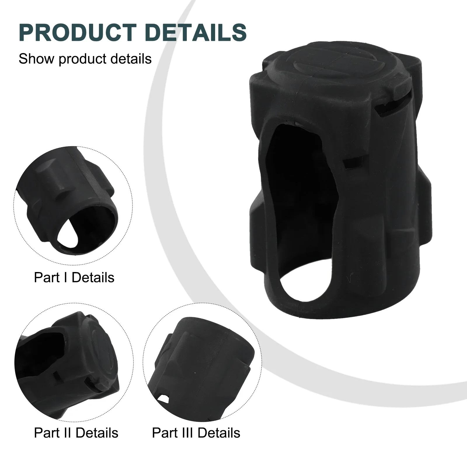 

For 49-16-2854 Rubber Impact Wrench Boot Cover For 2854-20 Or 2855-20 Tool Rubber Black Accessories