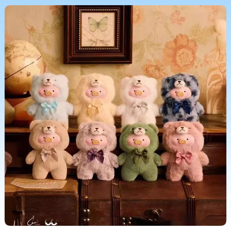 

Lulu Pig Retro Teddy Series Blind Box Toys Plush Cute Collectible Figurines Desktop Decorations Unique Birthday Gifts for Girls