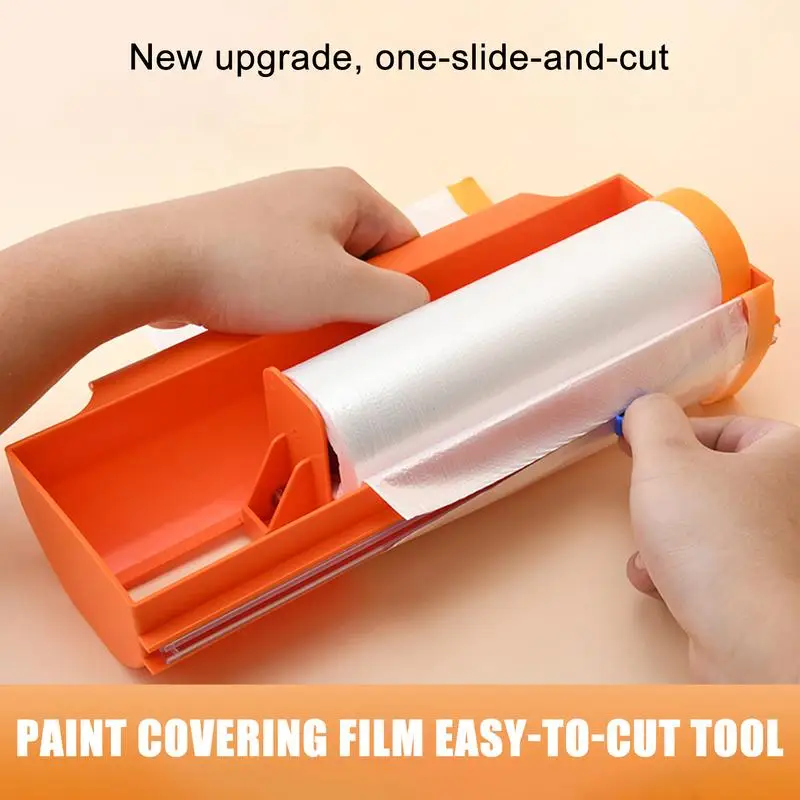 Film Cutter Tool Wrapping Paper Tube Cutter Safety Cutter Multifunctional Sliding Wrapping Paper Cutter For Home Women Men