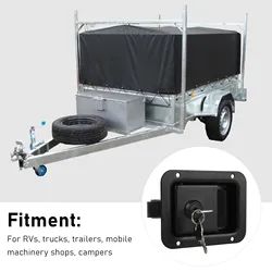 Trailer Paddle Door Latch Stylish Rugged Reliable RV Handle Toolbox Latch with Keys For RVs Trucks Campers
