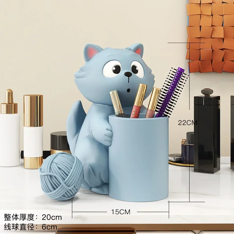 animal Craft Kawaii Multifunction  Pen Holder Pens stand Pencil Holders for Desk Large  Office Accessories Supplies Stationery