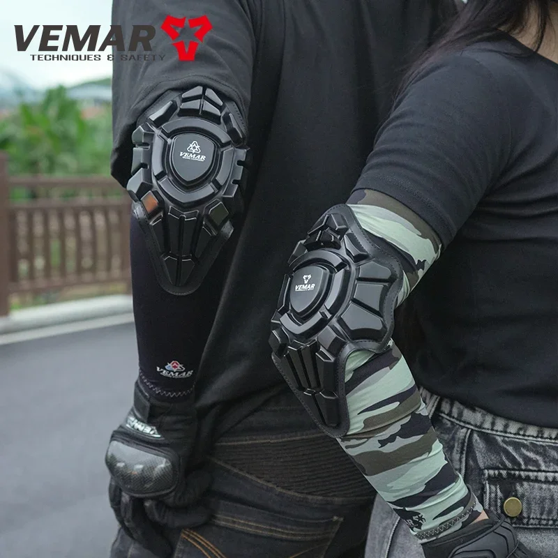 Summer Men Women's Couples Motorcycle Elbow Brace Ice Sleeve Sun-proof Bicycle High Elastic Anti-fall Cycling Elbow Protector