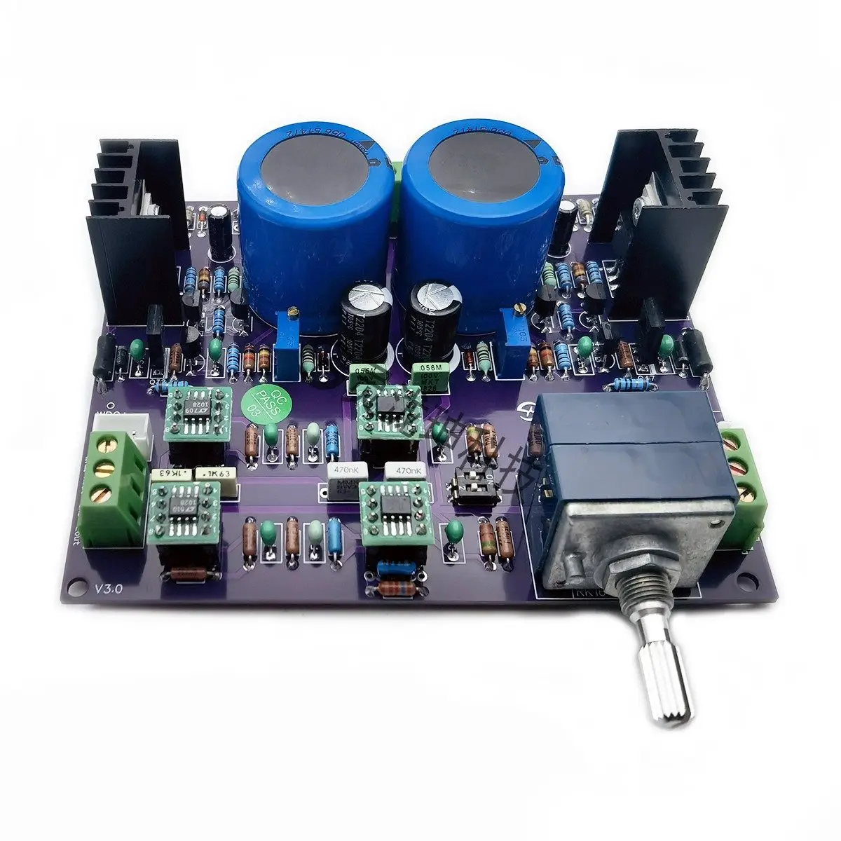 Music Fax A1 High-End Audiophile Preamplifier Board Hi-Fi Preamplifier Board Super Linear Voltage Regulation Audio Preamplifier