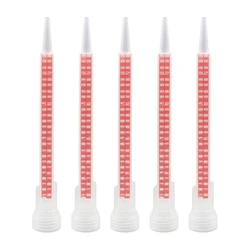 10pcs Epoxy Mixing Nozzle Square Static Mixing Nozzle FMQ08-24L Mixing Tube AB Glue Gun Applicator