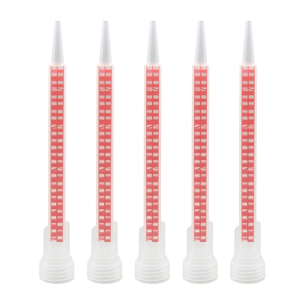 Quadrado Epóxi Mistura Bocal Estático Mistura Bocal ab Cola Arma Aplicador Fmq0824l 10 Pcs