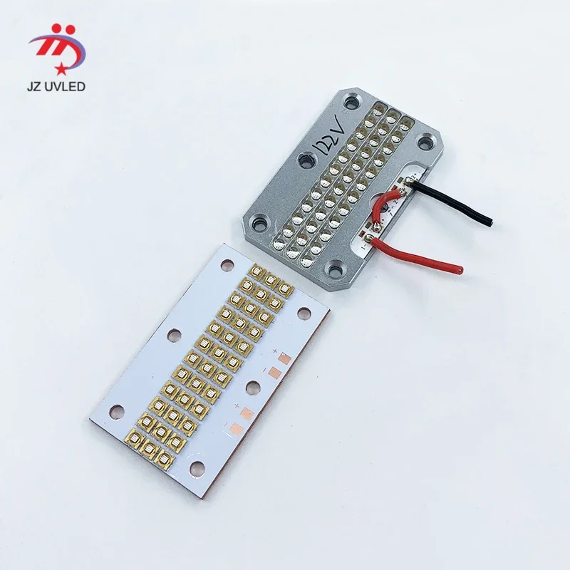 90W Lamplic UV Module For Ultraviolet Gel Curing Light UV Printer Ink The Cure Lamp Quartz 395nm 50*15mm 3535 Chip UV Lamp Beads