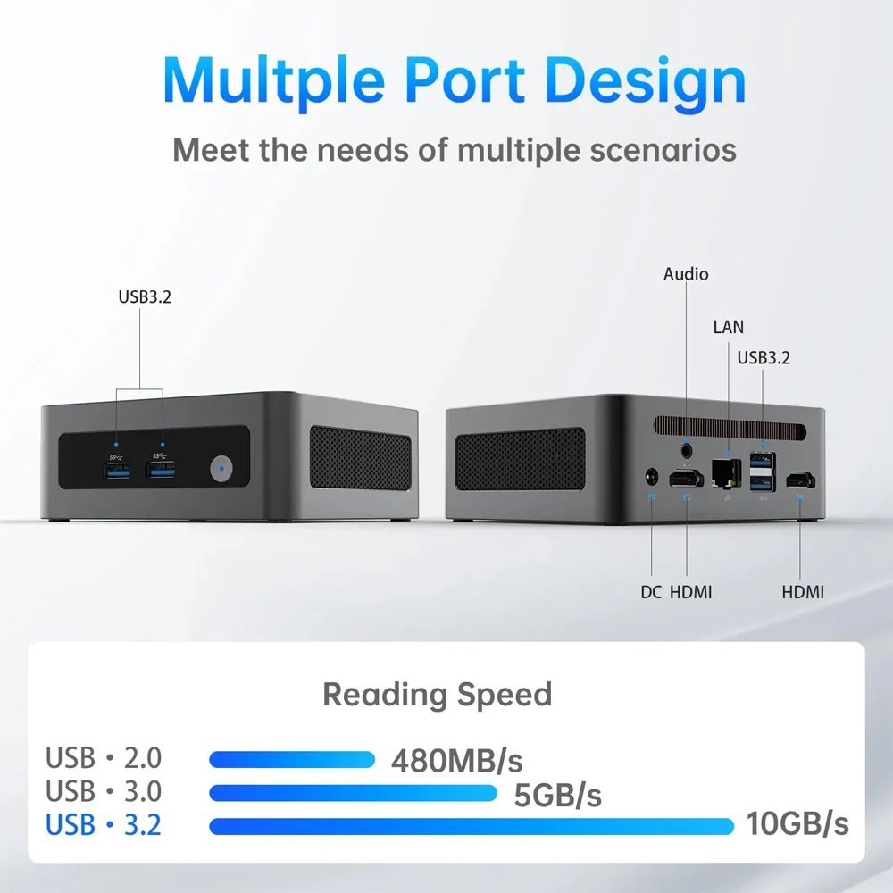 Imagem -02 - Mini Computador pc Morefine m9 Pro Intel Core i7 13620h i5 1340p N100 Nvme Pokect Wi-fi Windows 11 m8 N100 2.5g Rj45