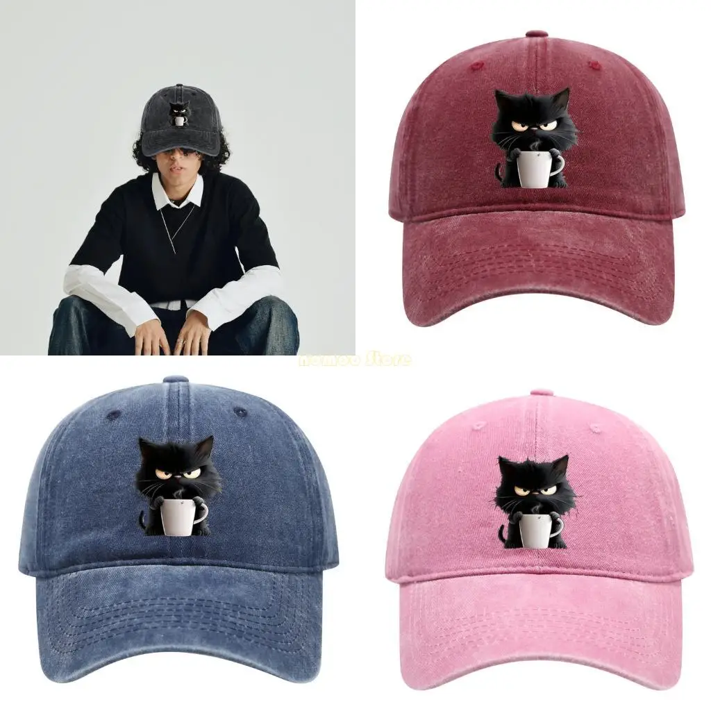قبعة بيسبول عصرية من 31BF، قبعة للأب على شكل حيوان الأنمي مع حزام قابل للتعديل للنساء