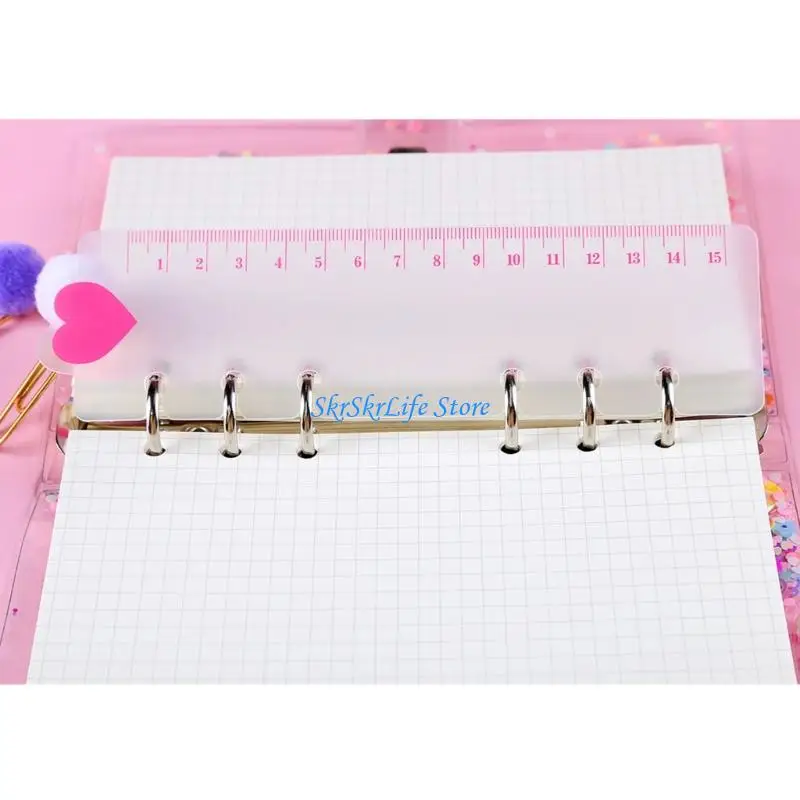 e65e-6-hole-pre-punched-binder-divider-with-measuring-scales-plastic-binder-ruler
