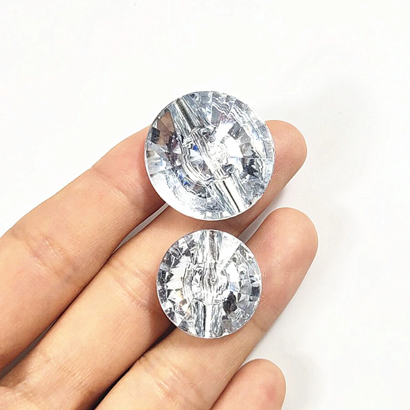 Acrylic Crystal Rhinestone Buttons for Upholstery Bedhead Decoration Clear rhinestone Tufting Fastening Buttons DIY Sewing