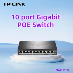 TP-Link 10 Port Gigabit PoE Switch 8port PoE AP 48V Power Supply Network Splitter 10/100/1000Mbps Ethernet Hub  for Ip Camera