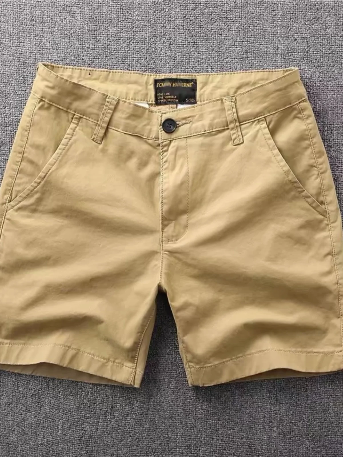 

Повседневные хлопковые мужские орты Ультра-короткие облегающие однотонные летние модные эластичные орты длиной 3/4 American Casual Sle